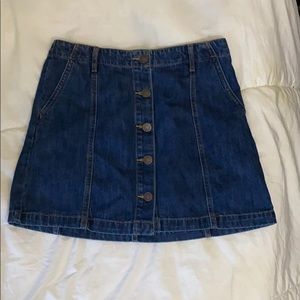 Button down jean skirt!
